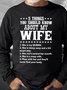 About My Wife Print Men's Sweatshirt