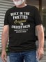 Men's Funny Text Letters Built In The Forties T-shirt