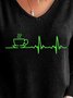 Coffee Gift V Neck Sweatshirts