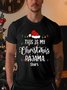 Men's This Is My Christmas Pajama Short Sleeve Cotton Shirts & Tops