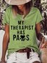 My Therapist Has Paws Women's Shirts & Tops