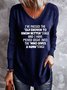 Old Enough To Know Better Women's V-neck Long Sleeve Top