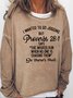 I Wanted to Go Jogging but Proverbs 28:1 Says Casaul Sweatshirts