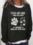 Dog And Wine Letter Sweatshirts