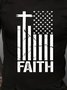 Faith Printed Short Sleeve Casual T-shirt