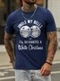 Jingle My Bells And I'll Guarantee A White Christmas Short Sleeve Crew Neck Casual T-shirt