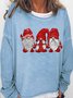 Christmas Santa Gnomes Casual Sweatshirt