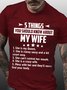 5 Things You Should Know About My Wife Short Sleeve Crew Neck Tshirt
