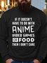Anime Casual Long Sleeve Letter Sweatshirt