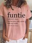 Funtie Definition Auntie Casual Shirts & Tops
