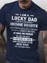 Lucky dad Funny Casual Shirts & Tops
