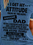 I Get An Awesome Dad Crew Neck Ringer Tee