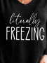 Litesally Freezing V Neck Cotton Blends Shirts & Tops