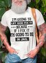 I’m Going To Let God Fix It Casual Cotton Blends T-shirt