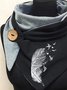 Women's Feather Print Scarf