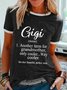 Gigi Funny Casual T-shirt
