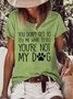 Dog Lover Funny Letter T-shirt