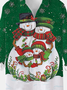 Christmas Snowman Family printed Shirts & Tops