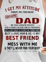 I Get A Awesome Dad Print Crew Neck Tanks & Camis