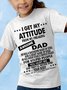 I Get An Awesome Dad Print Children’s Shirt & Top
