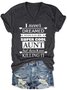 Super Cool Aunt Casual V Neck T-shirt