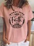 Faith Round Neck Short Sleeve T-shirt