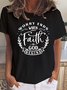 Faith Round Neck Short Sleeve T-shirt