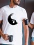 Valentine's Day Yin&Yang Short Sleeve Couple T-shirt