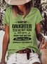 I Want My Daughter To Be Kind Women's Short sleeve tops