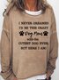 Dog Lover Casual Sweatershirt