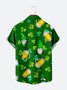St. Patrick's Day Gnome Print Short Sleeve Shirt