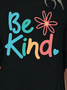 Be Kind Print Long Sleeve Casual Long sleeve tops