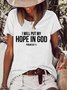 Women I Will Put My Hope In God Funny T-Shirt