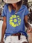 Sunflower Half Paw Women's Short sleeve tops