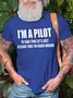Funny Pilot Short Sleeve Casual Short sleeve T-shirt
