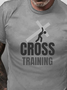 Cross Training Funny Print Gym Shirts&Tops