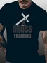 Cross Training Funny Print Gym Shirts&Tops