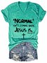 Religion,Jesus,Normal Isn't Coming Back But Jesus Is Revelation 14 Women's Short Sleeve T-Shirt