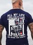 veterans or American patriot quote Cotton Short Sleeve Casual Short Sleeve T-Shirt