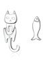 Cat And Fish Lovely Alloy Earrings