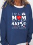 I Am A Mom and A Nurse Nothing Scares Me Sweatshirt