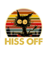 Hiss Off Funny Cat Print V-Neck Tank Top