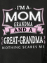I'm A Mom And A Great-Grandma Nothing Scares Me Sweatshirt