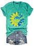 Sunflower Ukraine Ukrainian Flag  Women's Short Sleeve T-Shirt