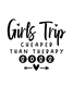 New Year Top Girls Trip 2022 Therapy Tee