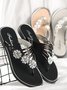 Women's Diamond Flat Thong Sandals