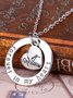 Mom Forever In My Heart Alloy Necklace