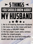 Five Things About My Husband T-Shirt