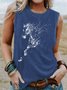 Cute Horse Print Knit Tank