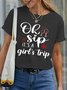 Ah Ship Its A Girls Trip Ladies Group Cruise Vacation Regular Fit Short Sleeve T-Shirt